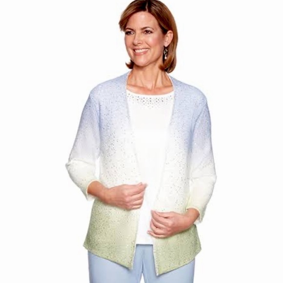 Alfred Dunner Southampton Ombre Sweater Sz S​​​​ - Picture 1 of 4